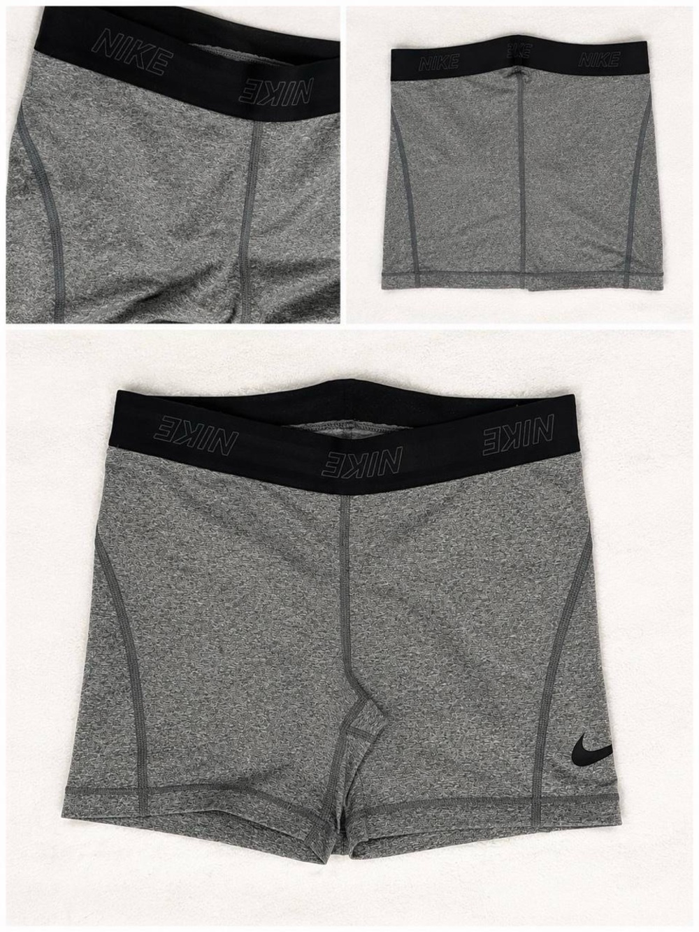 Nike Black & Gray Men's Compression Boxer Shorts